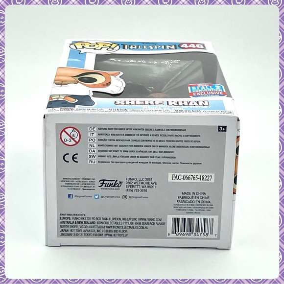 Funko POP 2018 Fall Con Exclusive Disney TALESPIN 446 SHERE KHAN Vinyl Figure - Picture 9 of 9